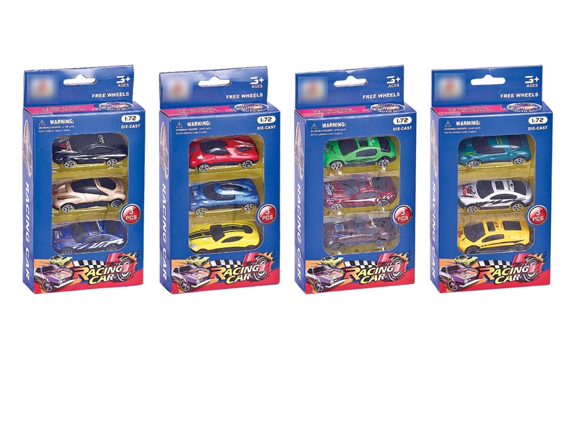 3PCS F/W DIE CAST CAR - HP1096203