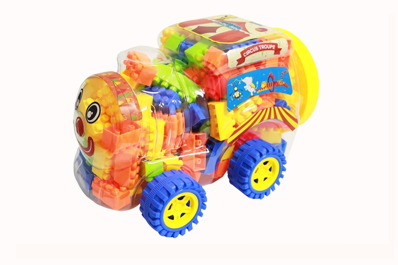 马戏团大火车益智类积木多色混装称重350克（110PCS+） - HP1096248