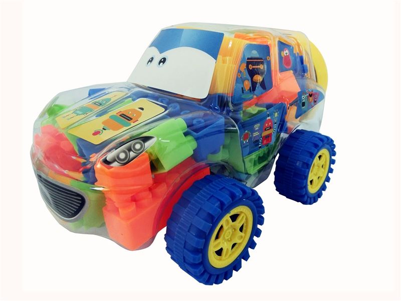 机器人卡通车益智类积木多色混装称重120克（40PCS+） - HP1096249