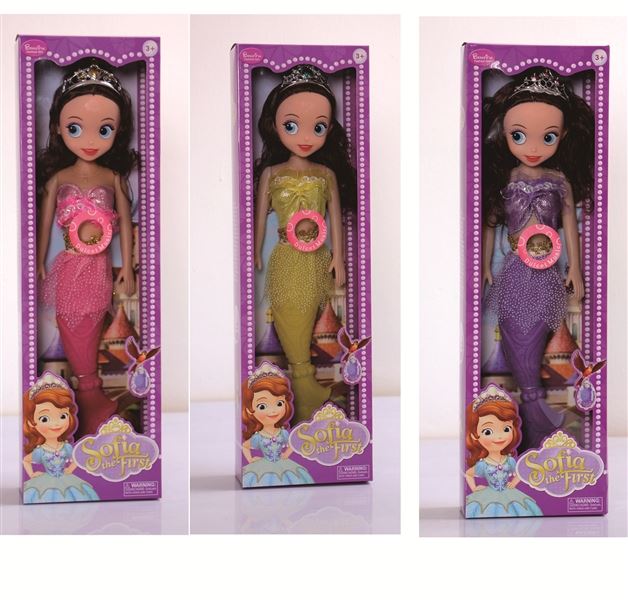18 Inch Mermaid Doll(pink,purple,yellow 3colors mix) - HP1096727