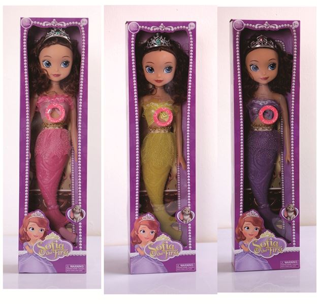22 Inch Mermaid Doll(pink,purple,yellow 3colors mix) - HP1096729