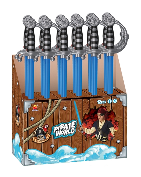 PIRATE RAPIER WITH LIGHT&SOUND,12PCS/BOX - HP1096964