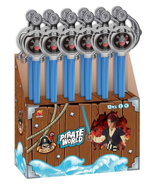 EVA WRISTER + PIRATE RAPIER WITH LIGHT&SOUND,12PCS/BOX - HP1096965