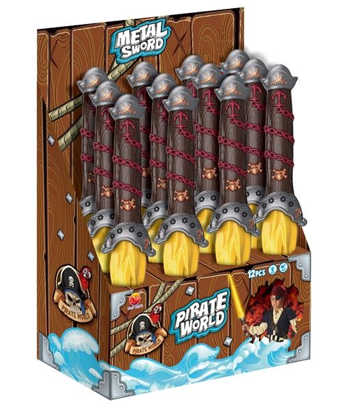 METAL PIRATE SWORD W/LIGHT&SOUND,12PCS/BOX - HP1096967