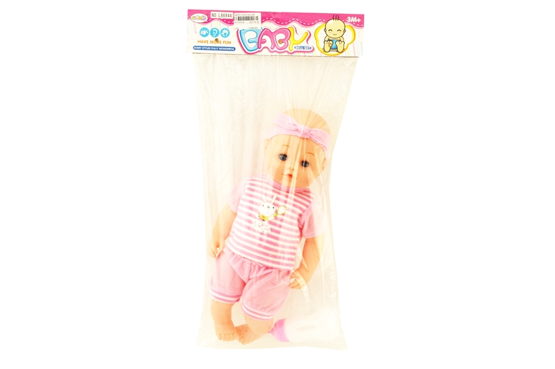 16 INCH DOLL,CAN DRINKING AND PEE,W/12 SOUNDS IC,2 COLORS MIX - HP1097039