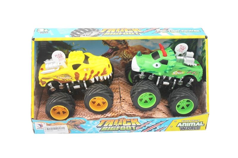 F/P FOUR-WHEEL DRIVE BIGFOOD TRUCK W/IC & 6PCS AG13 BUTTON CELL (4 COLORS: RED/GREEN/BLUE/GREEN) - HP1097055