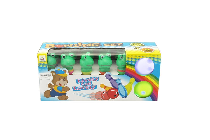 BOWLING SET 10PCS BOTTLES+2PCS BALLS(2PCS BALL WITH LIGHT,1PCS BOTTLE WITH LIGHT) - HP1097634