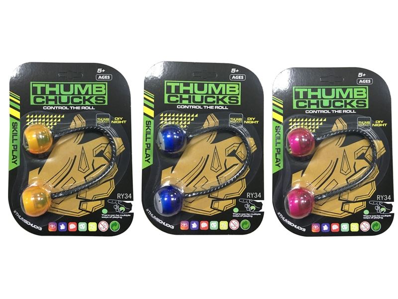 Colorful lights, transparent fingers, yo yo ball (yellow, blue, mei hong) (color random) - HP1097933
