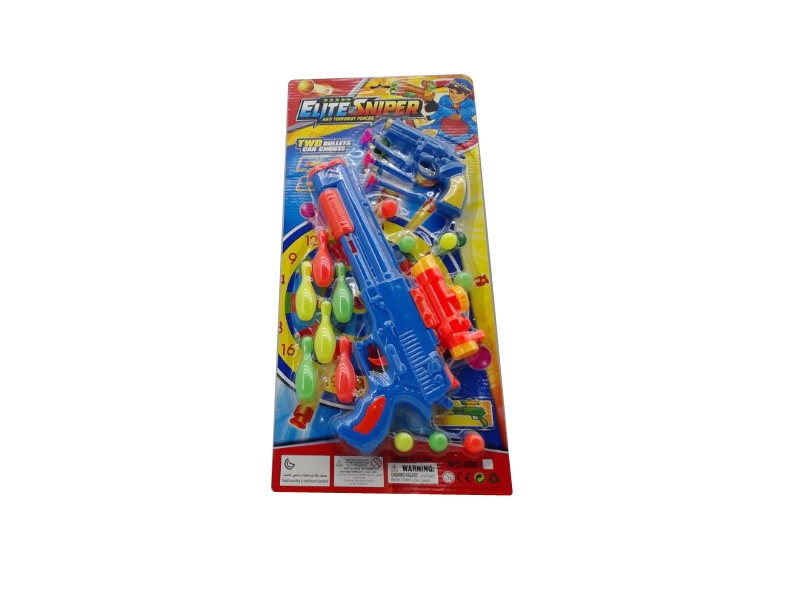 SOFT SHOOTING GUN W/PING PONG BALL - HP1098076