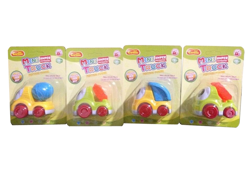 Abs two color four inertia cartoon engineering car - HP1098607