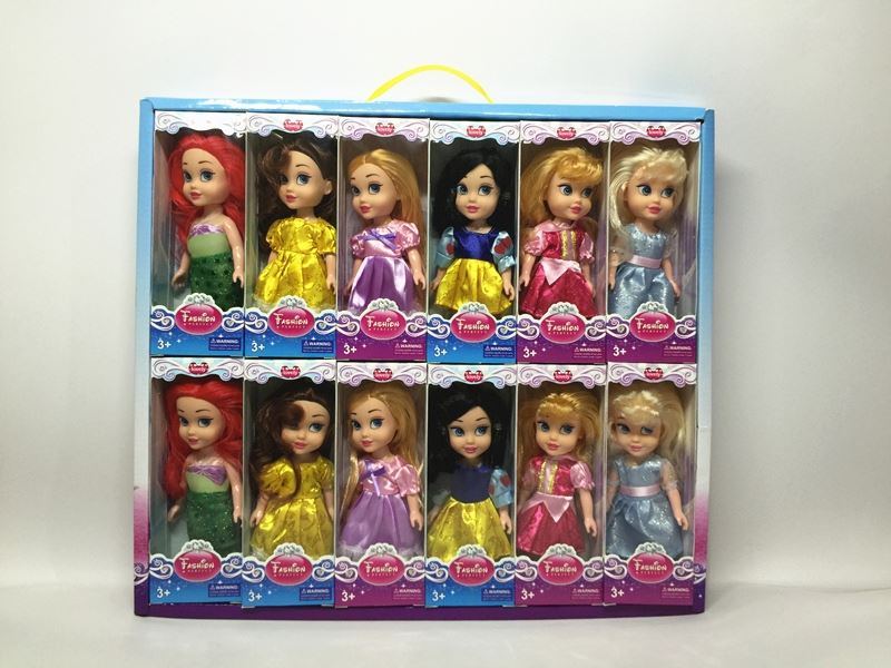 6.5 Inches solid princess disney 6 mixed 12 into (6 mixed, a display box 12, a 18 display box 216) - HP1098627