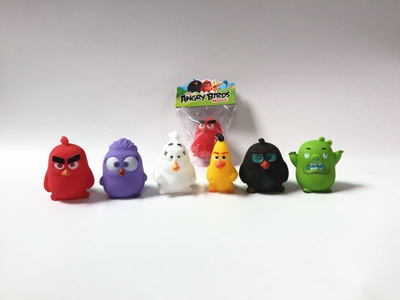 Angry birds bb whistle with vinyl single pack (6 mixed) - HP1098637