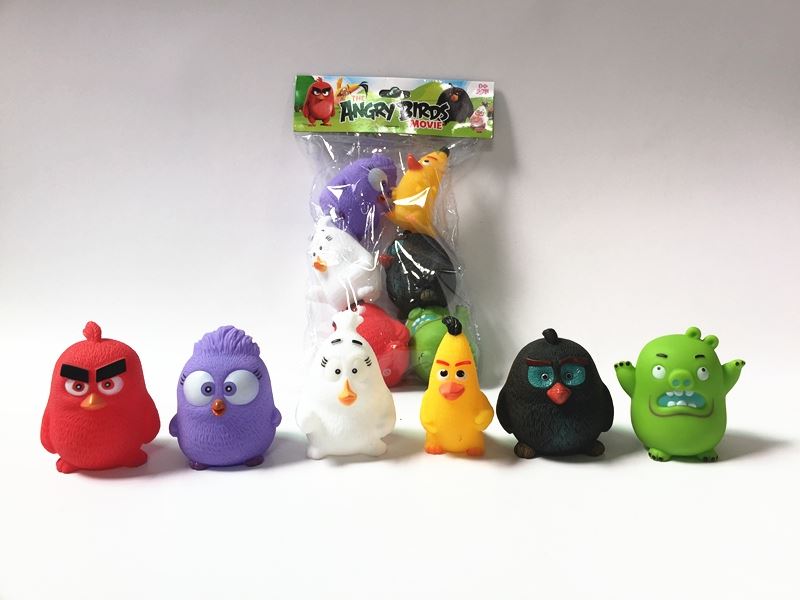 Angry birds with vinyl bb whistle 6 pack - HP1098639