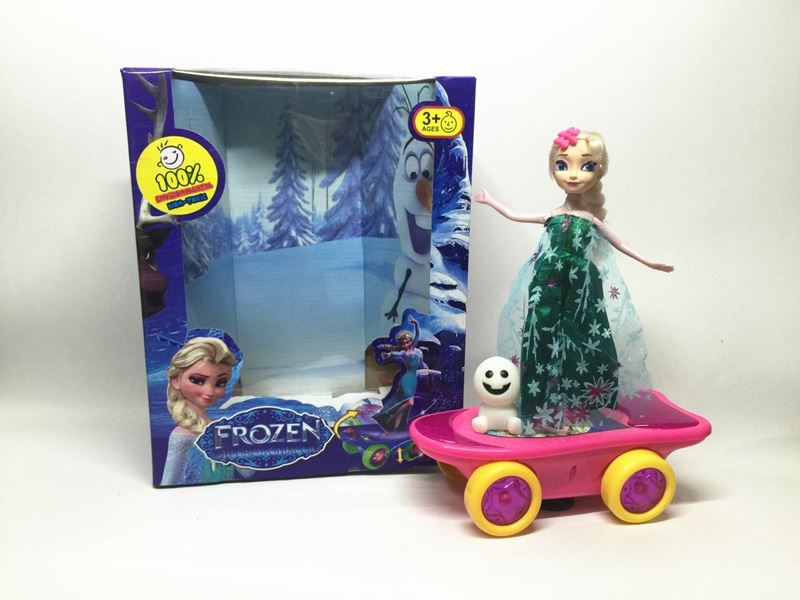 Ice and snow princess second generation electric universal swing swing scooter (with lights, music, lifting, 360 degrees rotation) - HP1098655