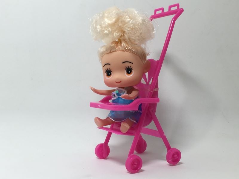 The 2.5 inch doll with a small bb car (4 color doll mix) - HP1098721