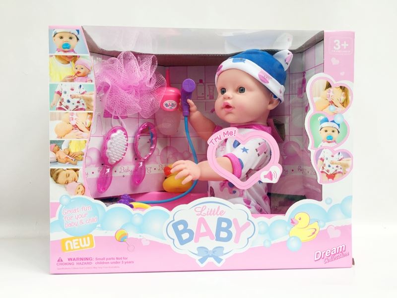 16 Inch doll, water doll, bath, bath ball, bottle, duck, comb, mirror, ic - HP1098742