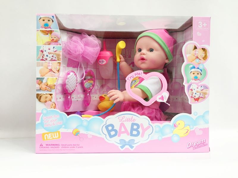 16 Inch doll, water doll, bath, bath ball, bottle, duck, comb, mirror, ic - HP1098743