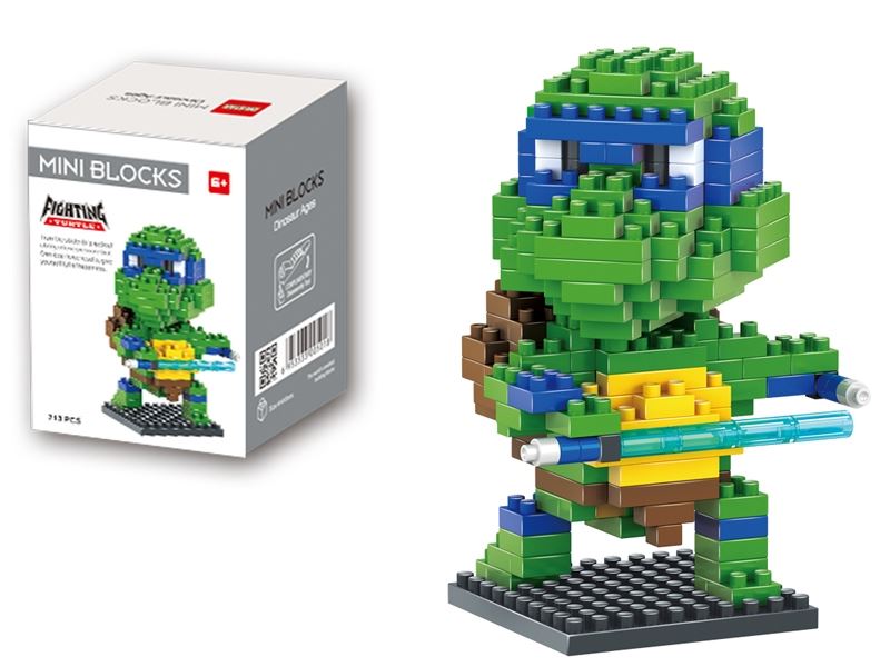 Mini diamond blocks - double sword / battle turtle (246pcs) - HP1098918