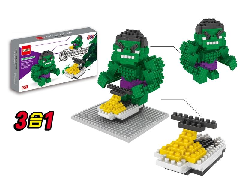 Mini bricks - hulk / super hero (388pcs) - HP1098958