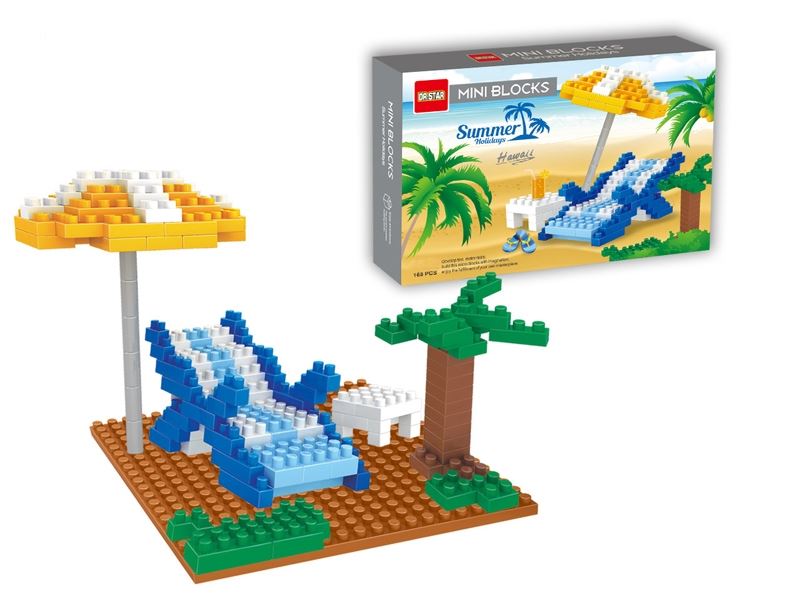 Mini building blocks - holiday beach / hawaii 168pcs - HP1098985