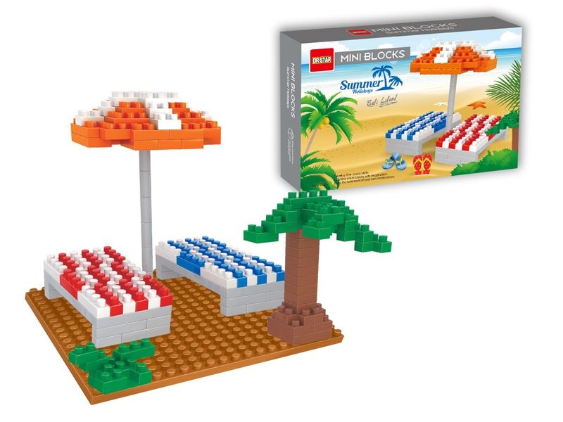 Mini building blocks - holiday beach / bali island 186pcs - HP1098986