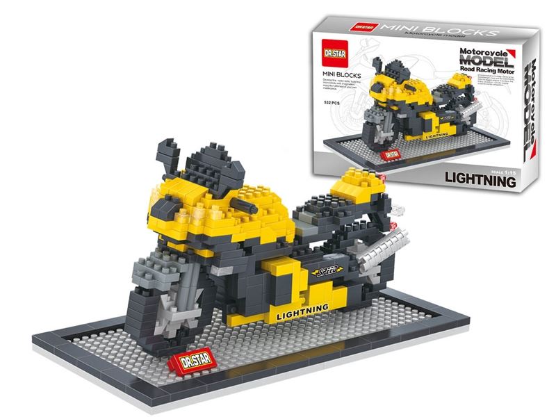 Chuan riding 636 (yellow) / motorcycle model 522pcs - HP1099078