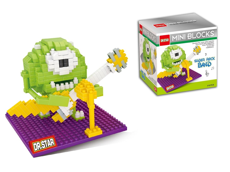 Big eyed guitar / monster university 318pcs - HP1099079