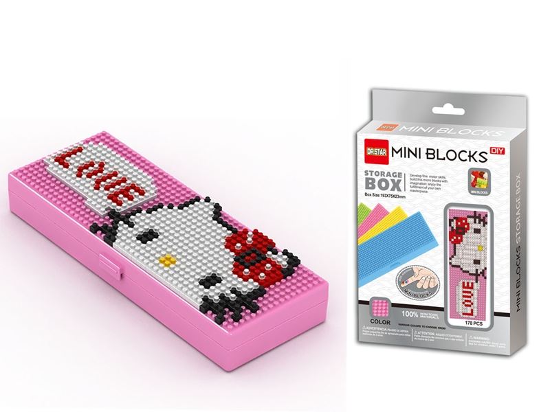 Lego -hello kitty /178pcs mini pencil box (4 mixed) - HP1099099