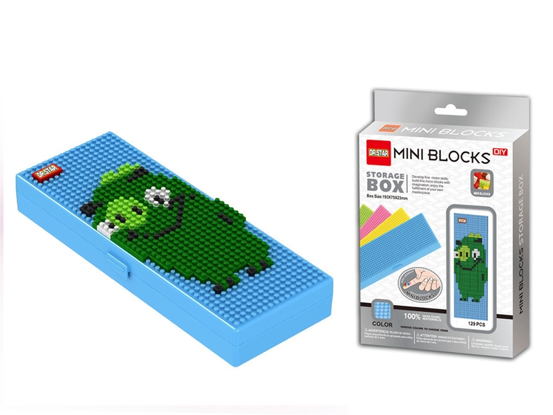 Green pig / angry bird pencil box 153pcs - HP1099106