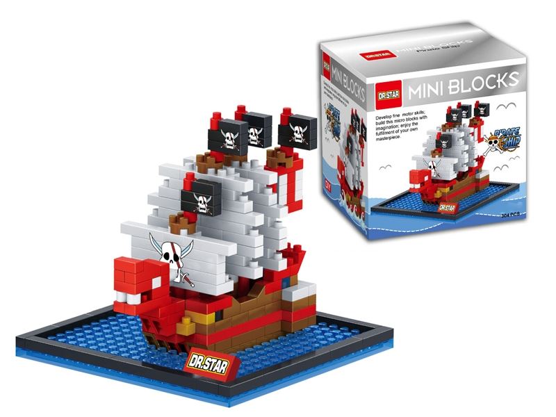 Red haired pirates / pirate ship 304pcs - HP1099129