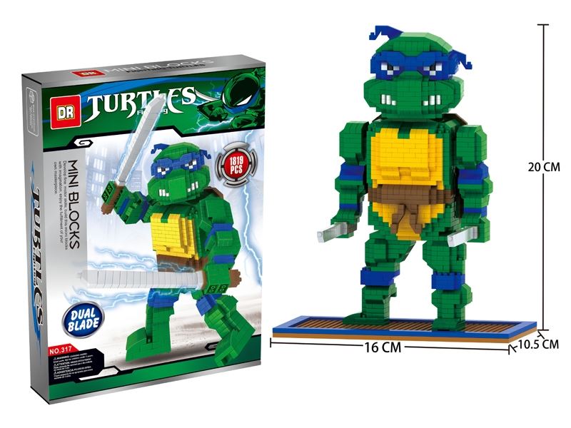 Double sword / super battle turtle blocks 1819pcs - HP1099138
