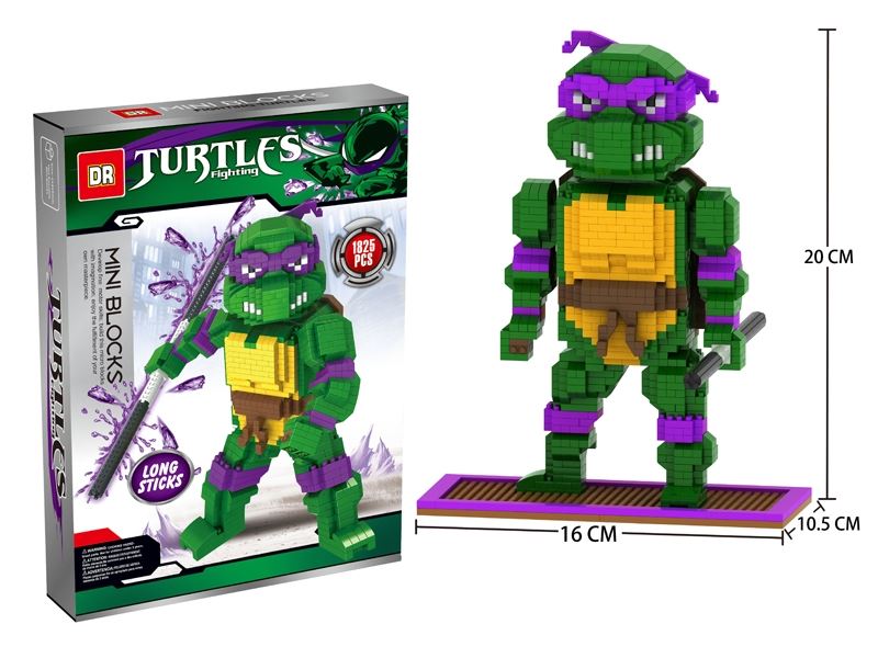 Long stick / super battle turtle building blocks 1826pcs - HP1099141