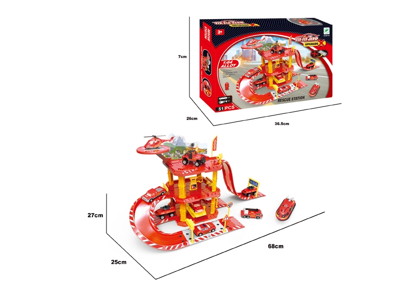 DIE CAST PARKING LOT SET - HP1099696