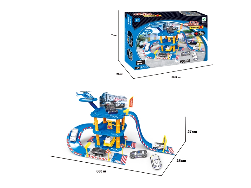 DIE CAST PARKING LOT SET - HP1099701