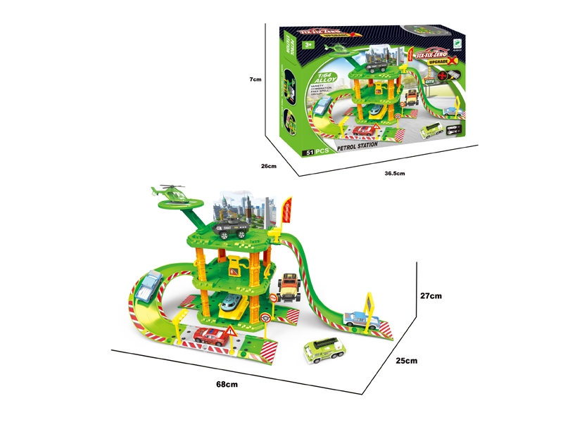 DIE CAST PARKING LOT SET - HP1099703