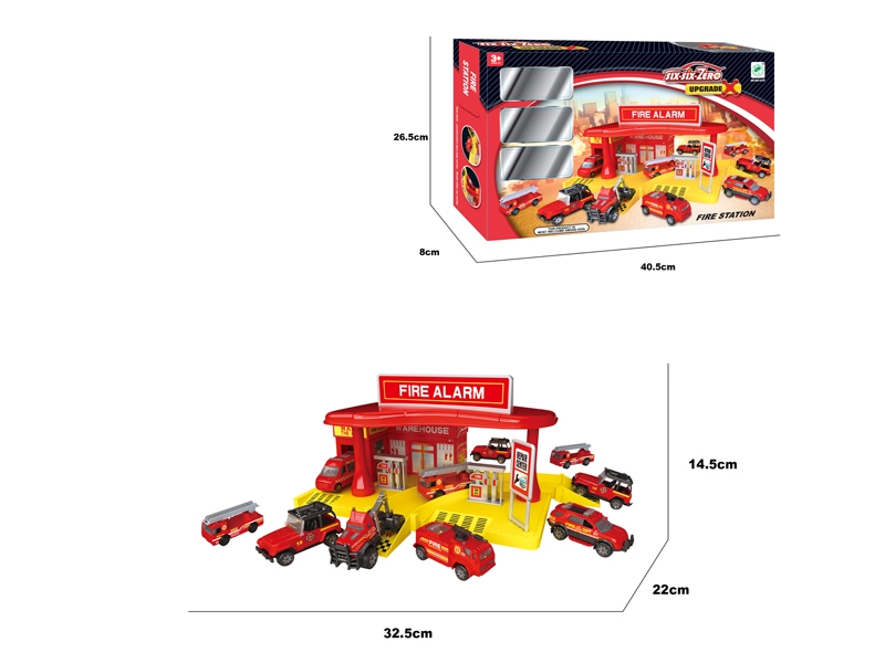 DIE CAST PARKING LOT SET - HP1099733