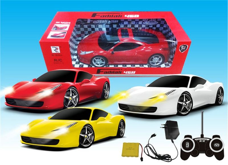 1:12 Simulation of remote control car (charger battery) red white yellow - HP1100110