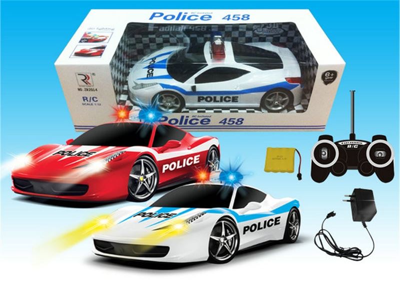 1:12 R/c car (Contains  battery charger) red and white - HP1100111