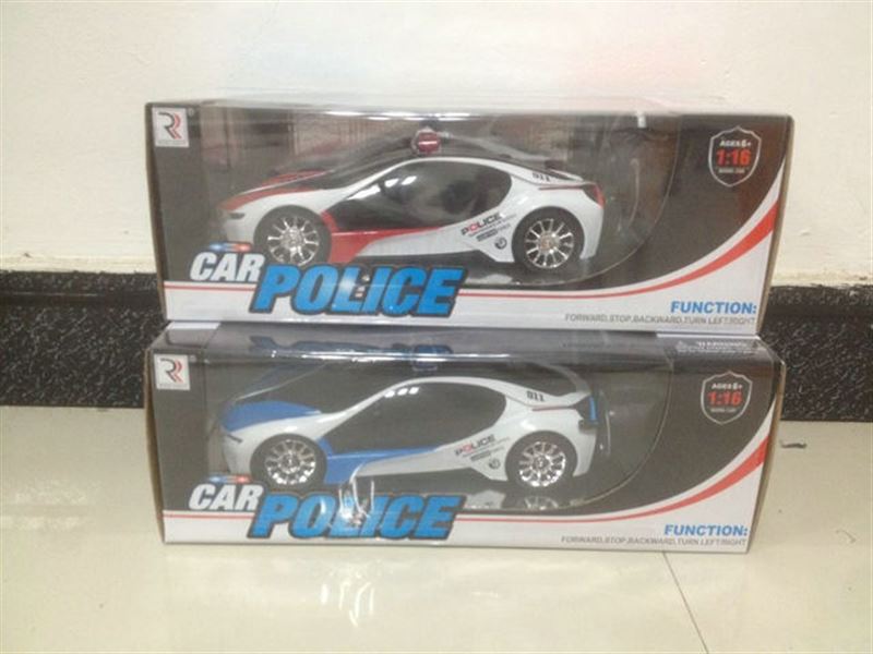 1:16 remote control police car (complete with charger and battery pack) 2 colors mix - HP1100141