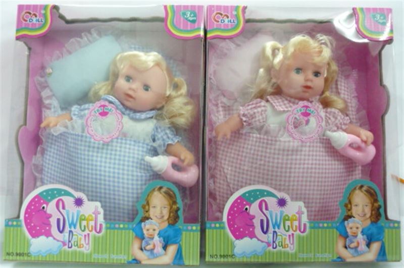 Music 13-inch cotton sleeping bag dolls (2 assorted) - HP1100285