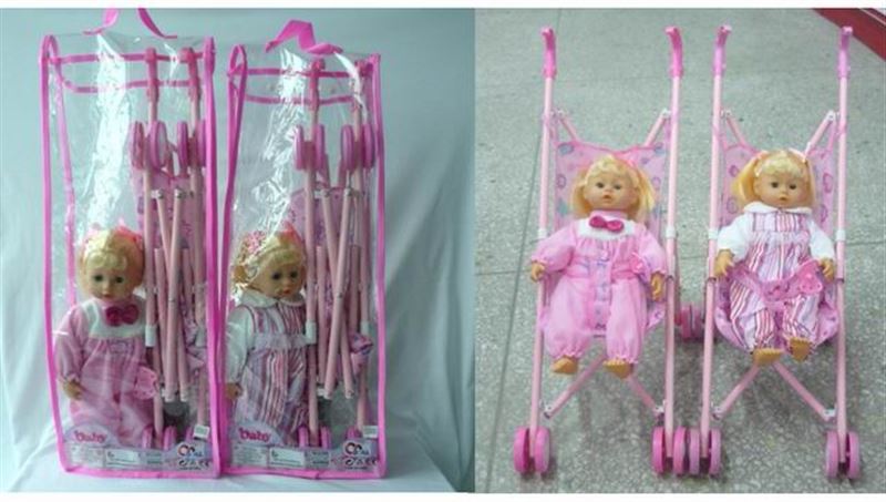 14-Inch cotton core six baby cart with hardcore (2 assorted) - HP1100302