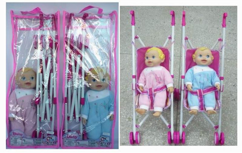 14-Inch cotton core six baby cart with hardcore (2 assorted) - HP1100303