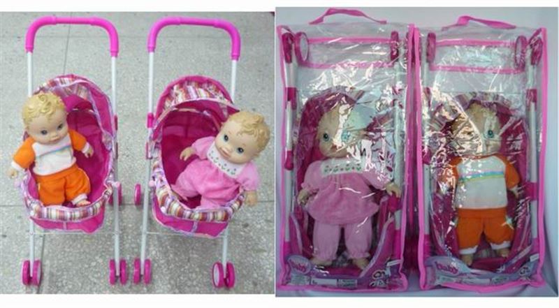 14 Village music doll stroller hardcore (2 assorted) - HP1100304