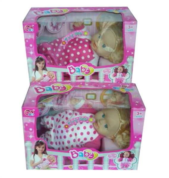 B/O VOICE DOLL W/WAVING & KICKING 2COLOR - HP1100314