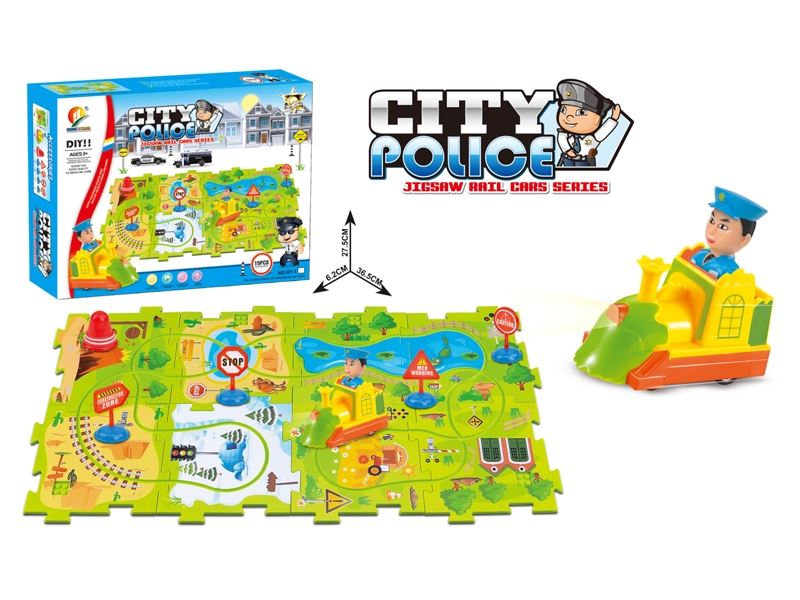 CITY POLICE JIGSAW RAILCAR - HP1100370