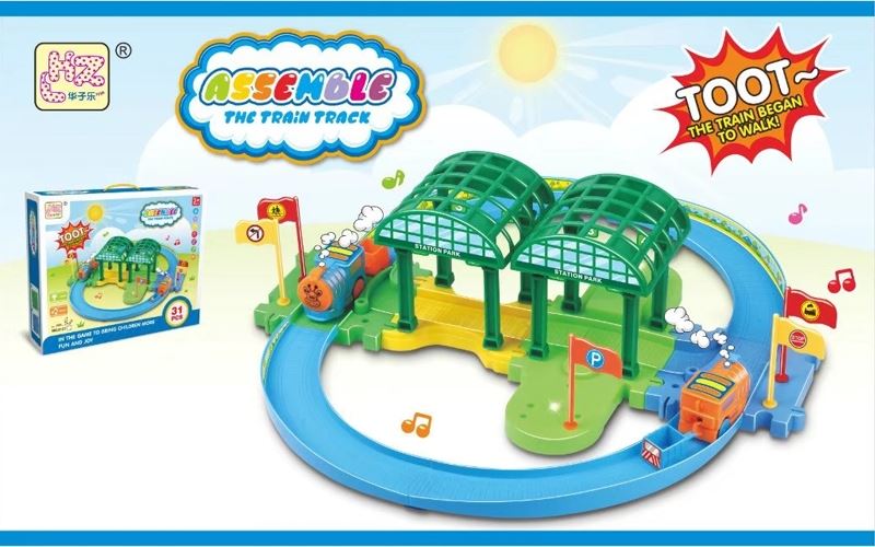 Train station sensors electric train track lights music blocks - HP1100447