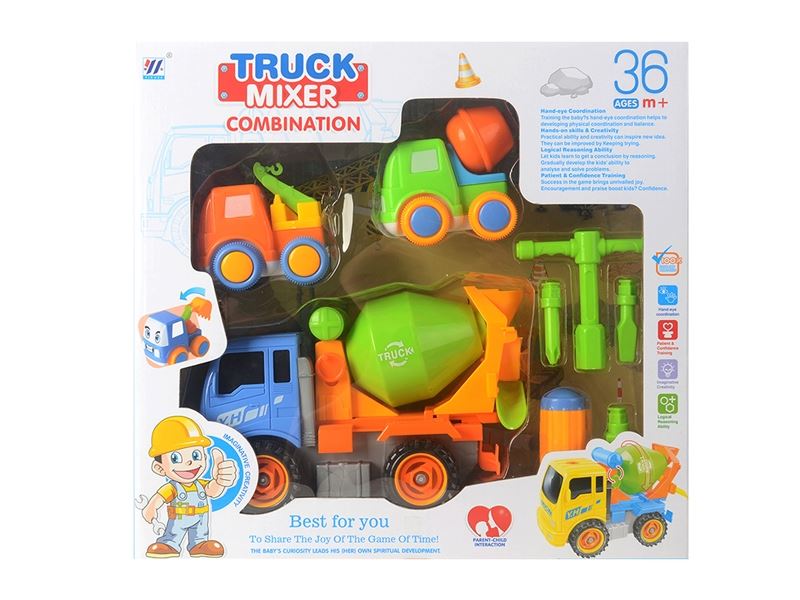F/P DIY MIXER TRUCK&2 SMALL(4 COLORS) - HP1101698