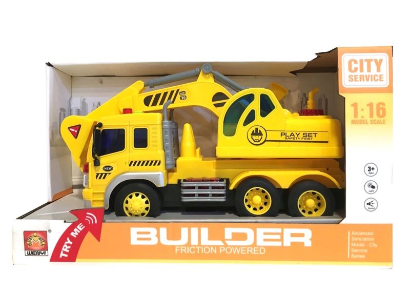 1:16 F/P BUILDER TRUCK W/LIGHT & MUSIC - HP1101712