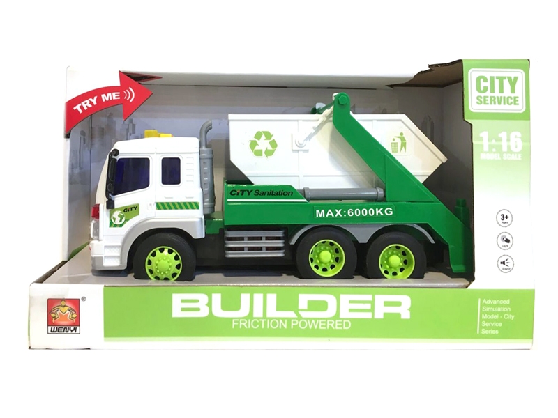 1:16 F/P BUILDER TRUCK W/LIGHT & MUSIC - HP1101718
