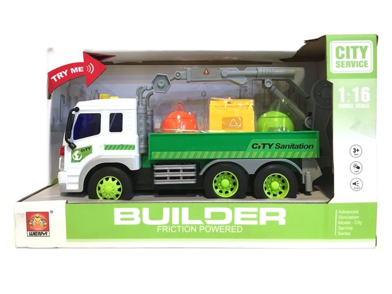 1:16 F/P BUILDER TRUCK W/LIGHT & MUSIC - HP1101719